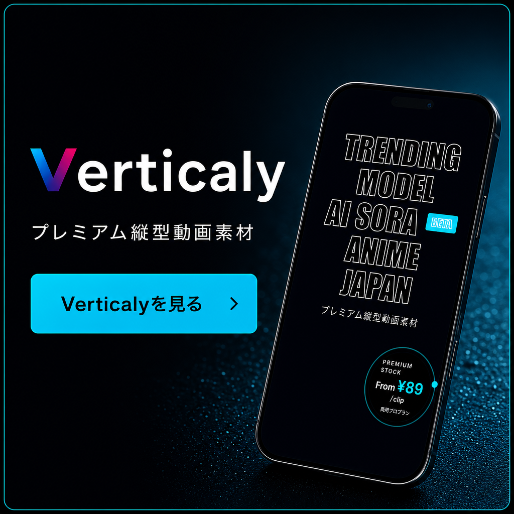 Verticaly プレミアム縦型動画素材